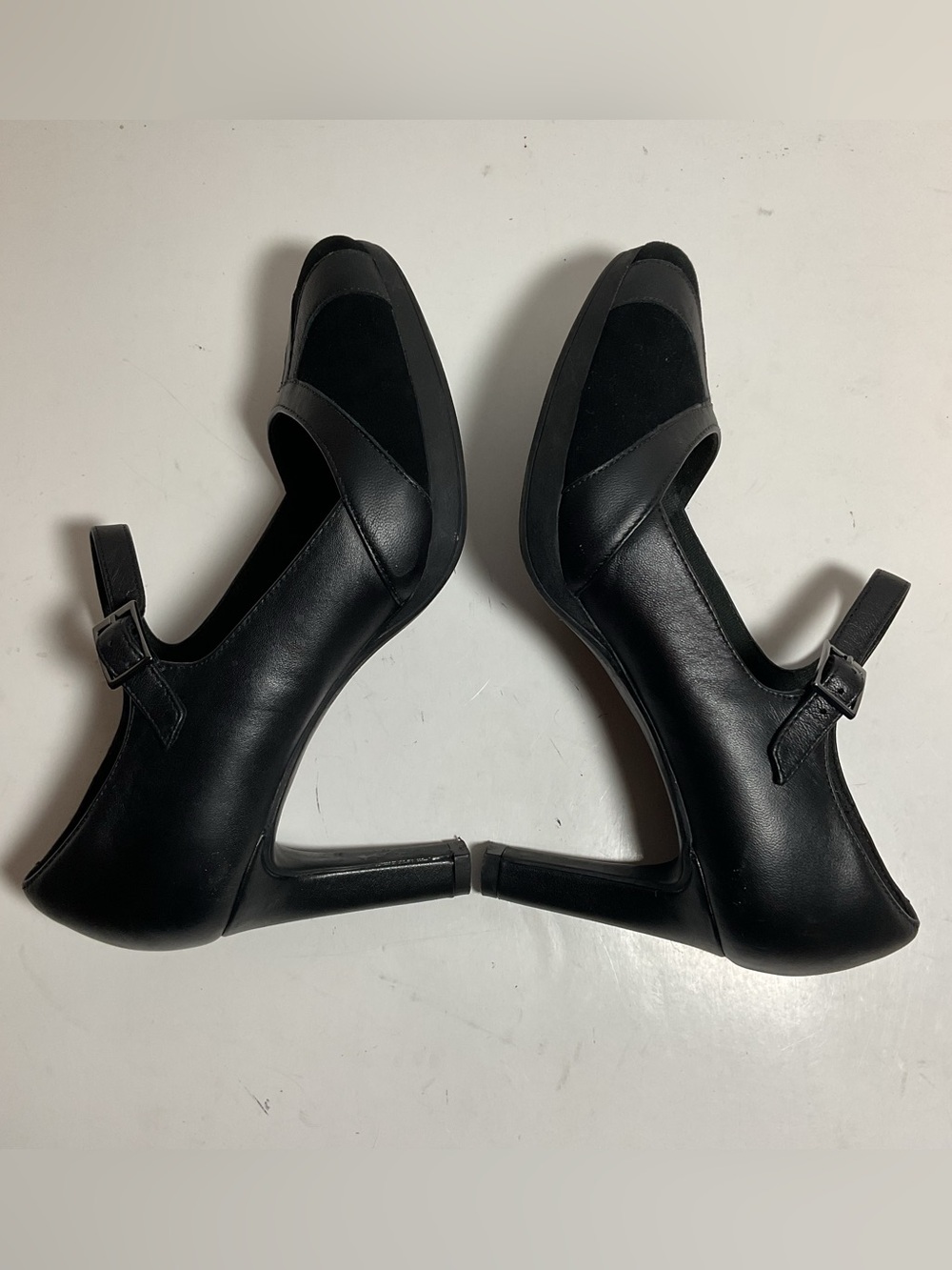 Clarks Ambyr Maryjane Heels Black Leather Pump - Picture 7 of 15